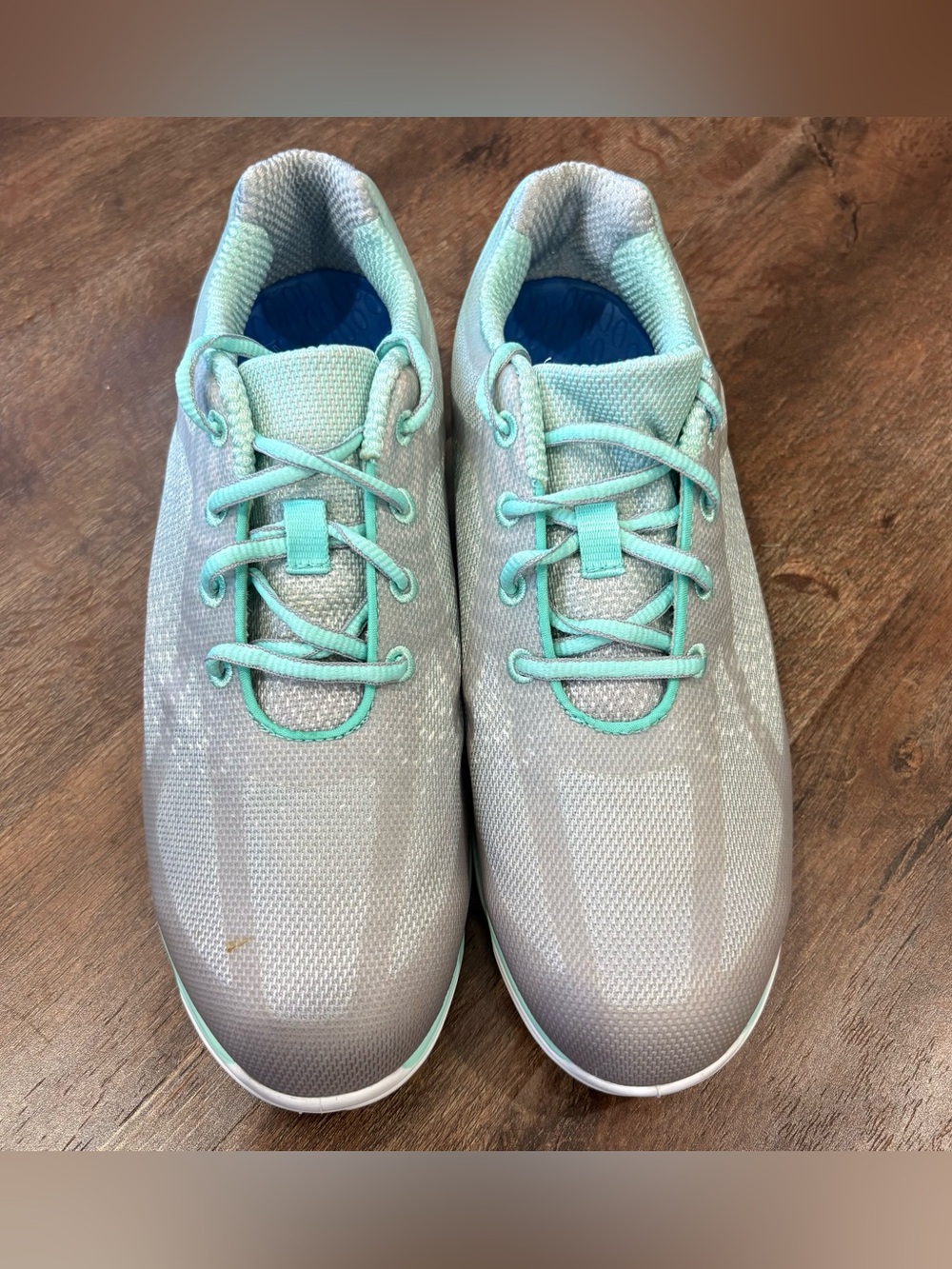 FootJoy Women’s Golf Shoes Size 9 M Gray Mint Aqua Spikeless 98013 - Picture 2 of 9